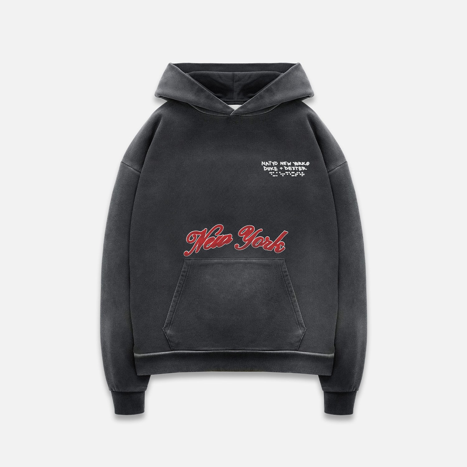 NAÏYO X D+D Washed Black Hoodie