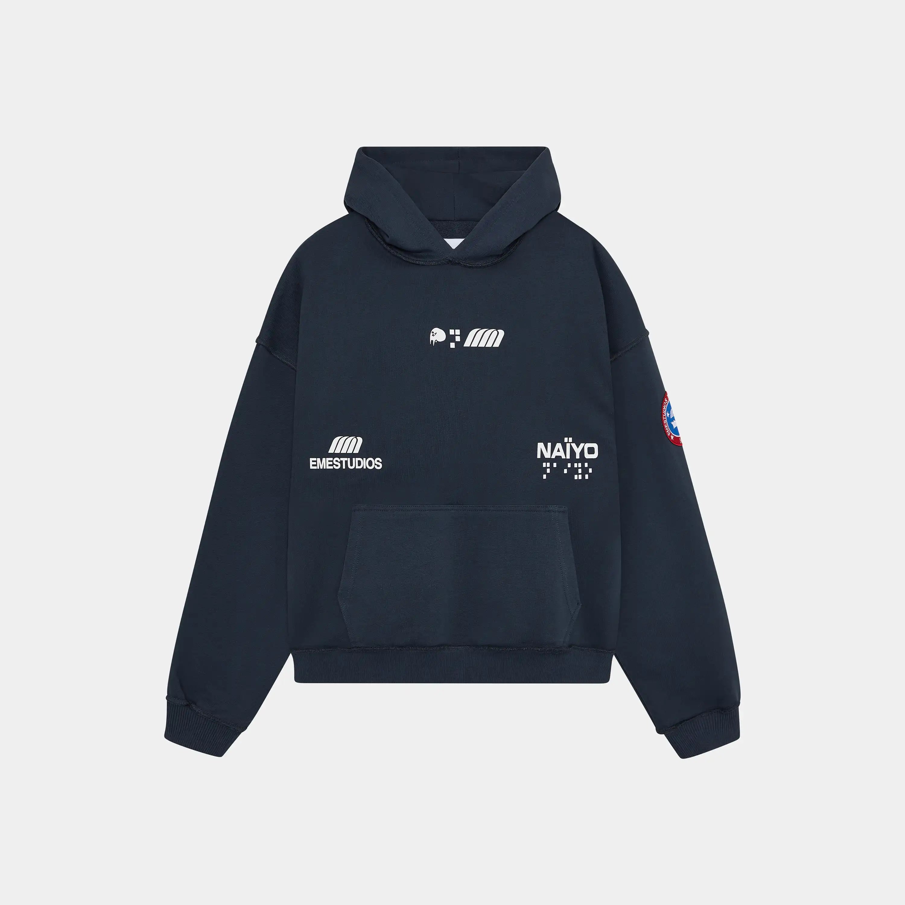 EmeXNaiyo Navy Hoodie Hoodie eme