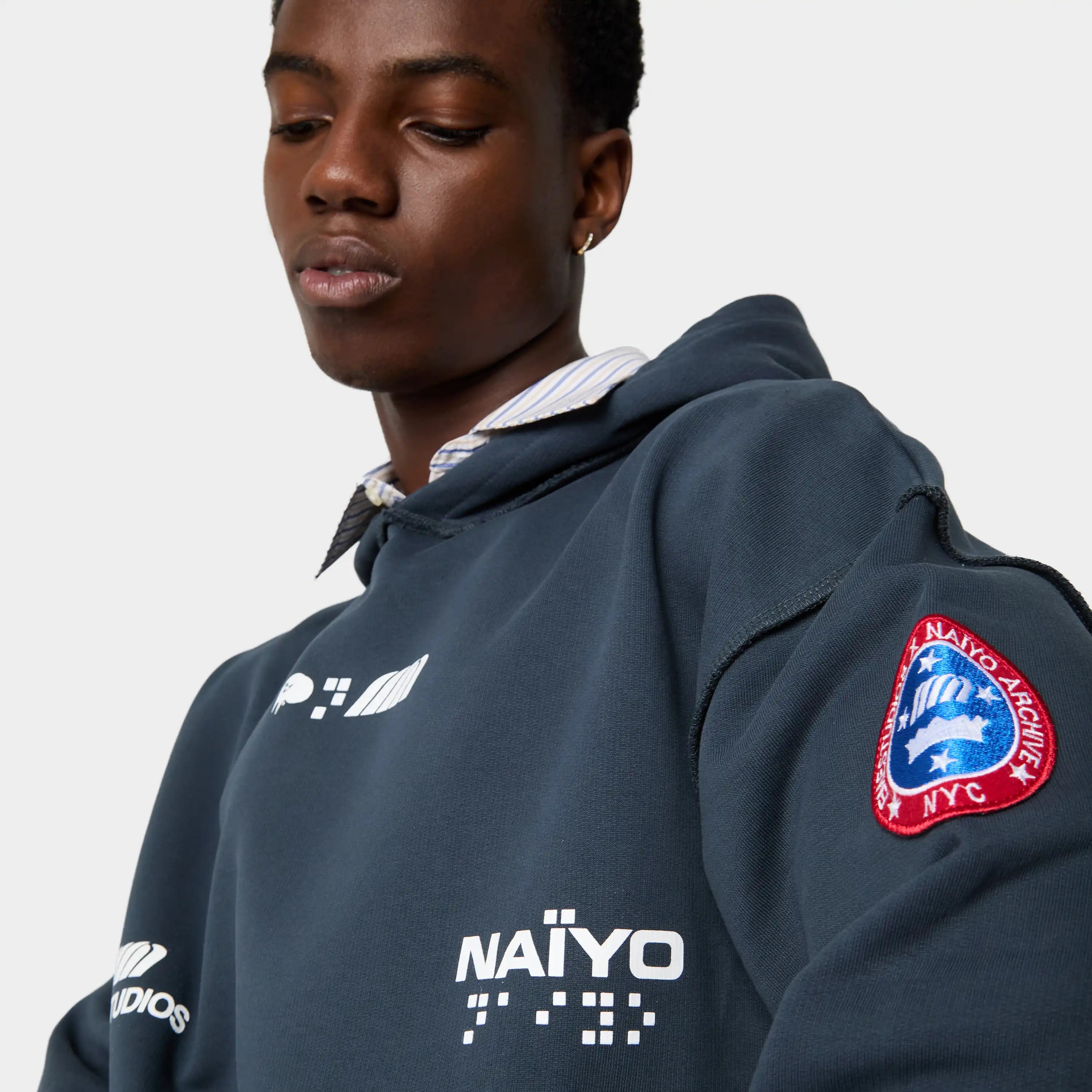 EmeXNaiyo Navy Hoodie Hoodie eme