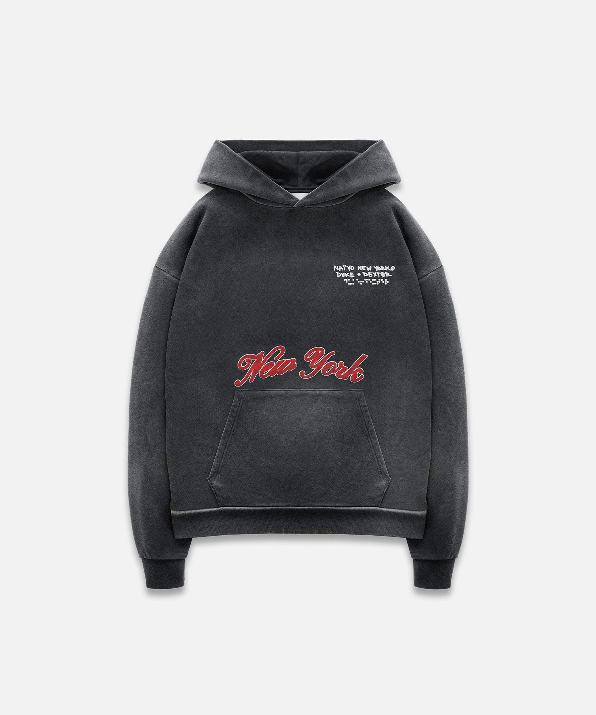 NAÏYO X D+D Washed Black Hoodie
