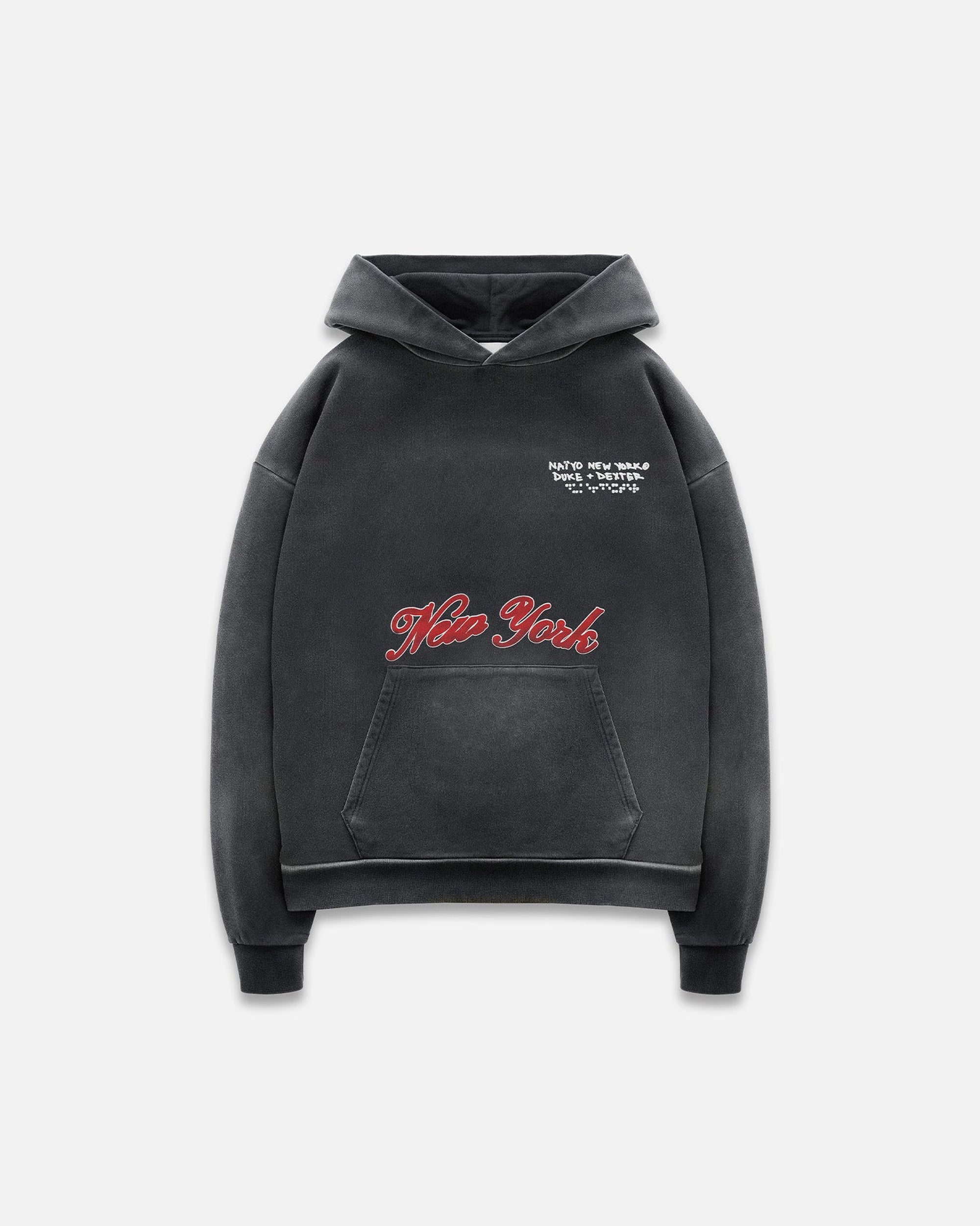 NAÏYO X D+D Washed Black Hoodie