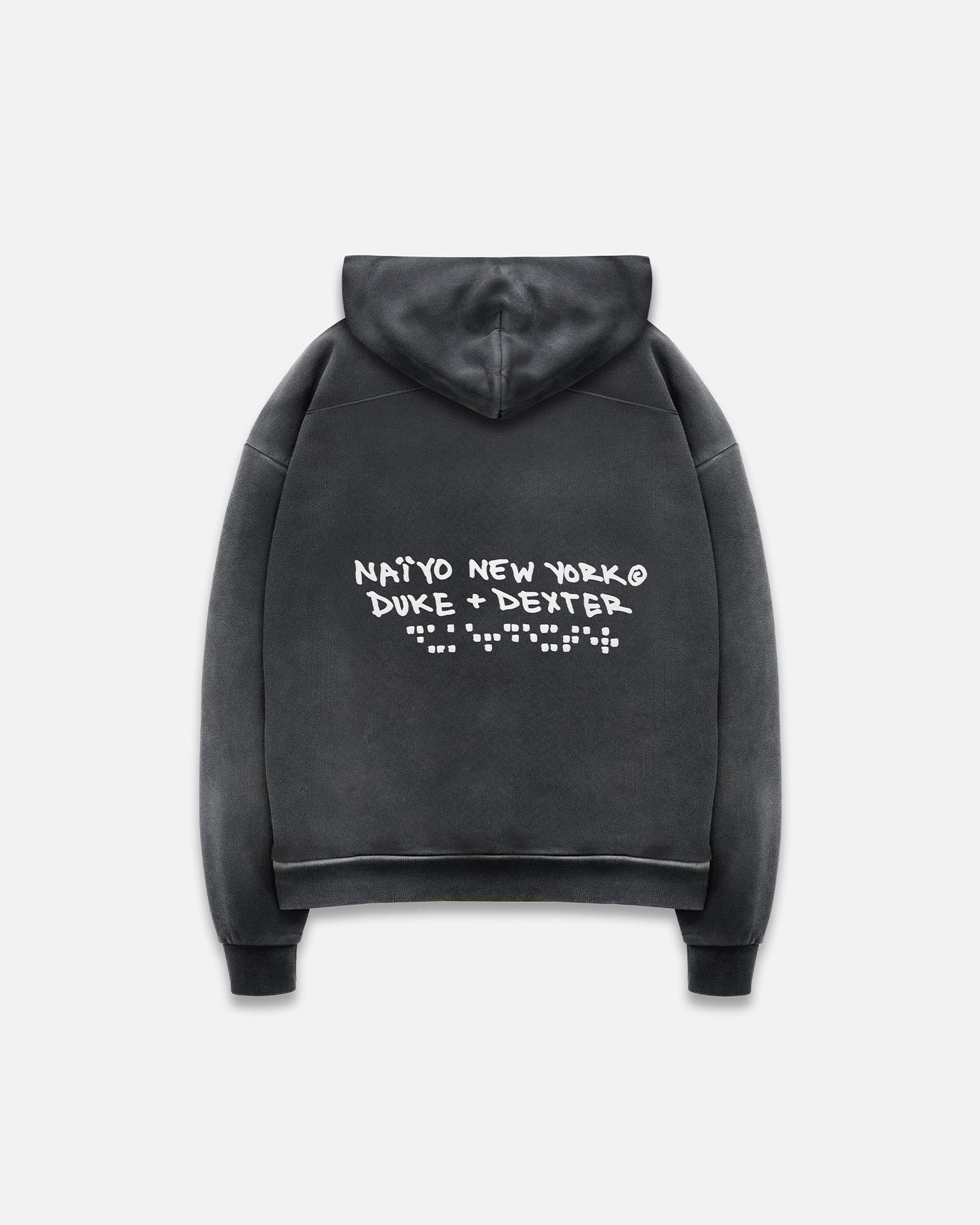 NAÏYO X D+D Washed Black Hoodie